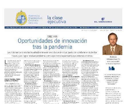 oportunidades de innovación, innovación, pandemia, Gestión de la Innovación 2020, pandemia, alfonso cruz