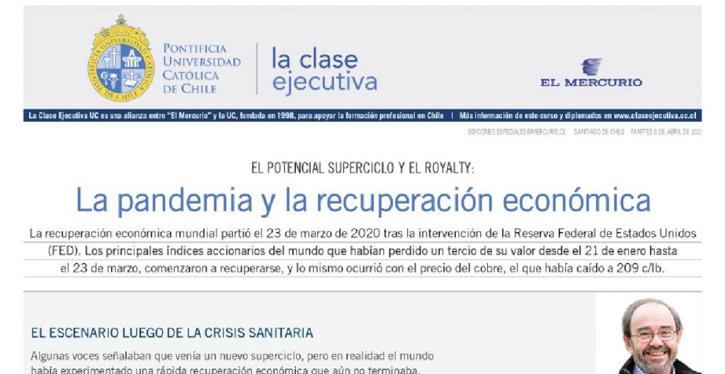 precio del cobre, pandemia, recuperación económica, curso sobre gestión del negocio minero